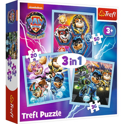Puzzle Trefl 3w1 Moc Mighty Pups 348699