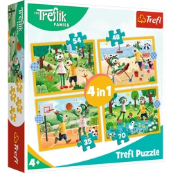 Puzzle Trefl 4w1 Trefliki na wakacjach 346237