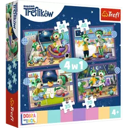 Puzzle Trefl 4w1 Trefliki przed snem Dobranoc Trefliki na noc 343991