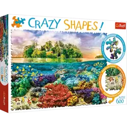 Puzzle Trefl 600 Crazy Shapes Tropikalna wyspa 111132