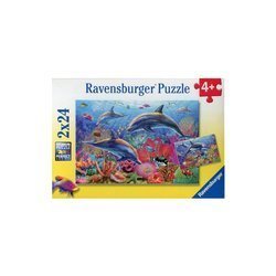 Puzzle ravensburger 2*24el podwodne piękno 090174 ***2