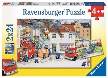 Puzzle ravensburger 2*24el straż pożarna 088515