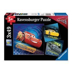Puzzle ravensburger 3*49el cars 3 080267