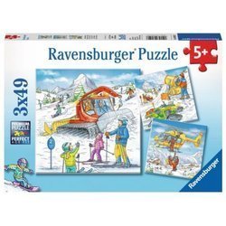 Puzzle ravensburger 3*49el śnieżna przygoda 080526