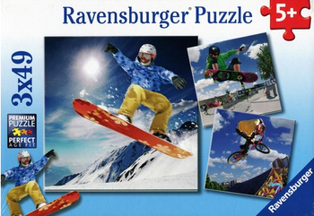 Puzzle ravensburger 3*49el sport 092871