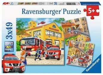 Puzzle ravensburger 3*49el strażacka ekipa 094011