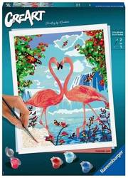 Ravensburger Malowanie po numerach Zakochane flamingi 289912