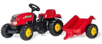 Rolly toys traktor rolly kid z przyczepą czerwony 012121