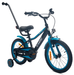 Rowerek 14 cali Tracker bike z pchaczem neon niebieski 645762