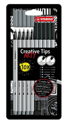 Stabilo Cienkopisy 10kol Creative Tips ARTY 604376