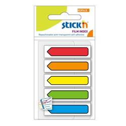 Stick'n Zakładki indeksujące samoprzylepne strzałki neon kolorów 214640
