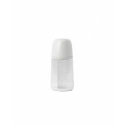 Suavinex Butelka silikonowa 240 ml | SX Pro średni przepływ | transparentna | New All Silicone