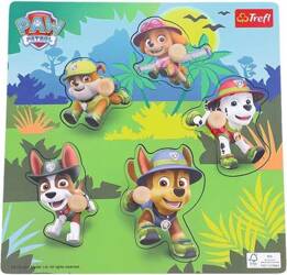 Trefl Zabawka drewniana Puzzle mini Psi Patrol Dżungla 617696