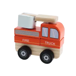 Trefl Zabawka drewniana Wóz strażacki 617665