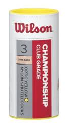 Wilson Championship 3 szt żółte lotki do badmintona 211769