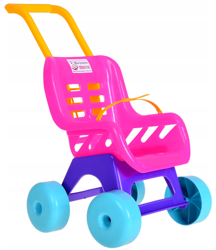 Wózek dla lalki spacerowy plastikowy 500241
