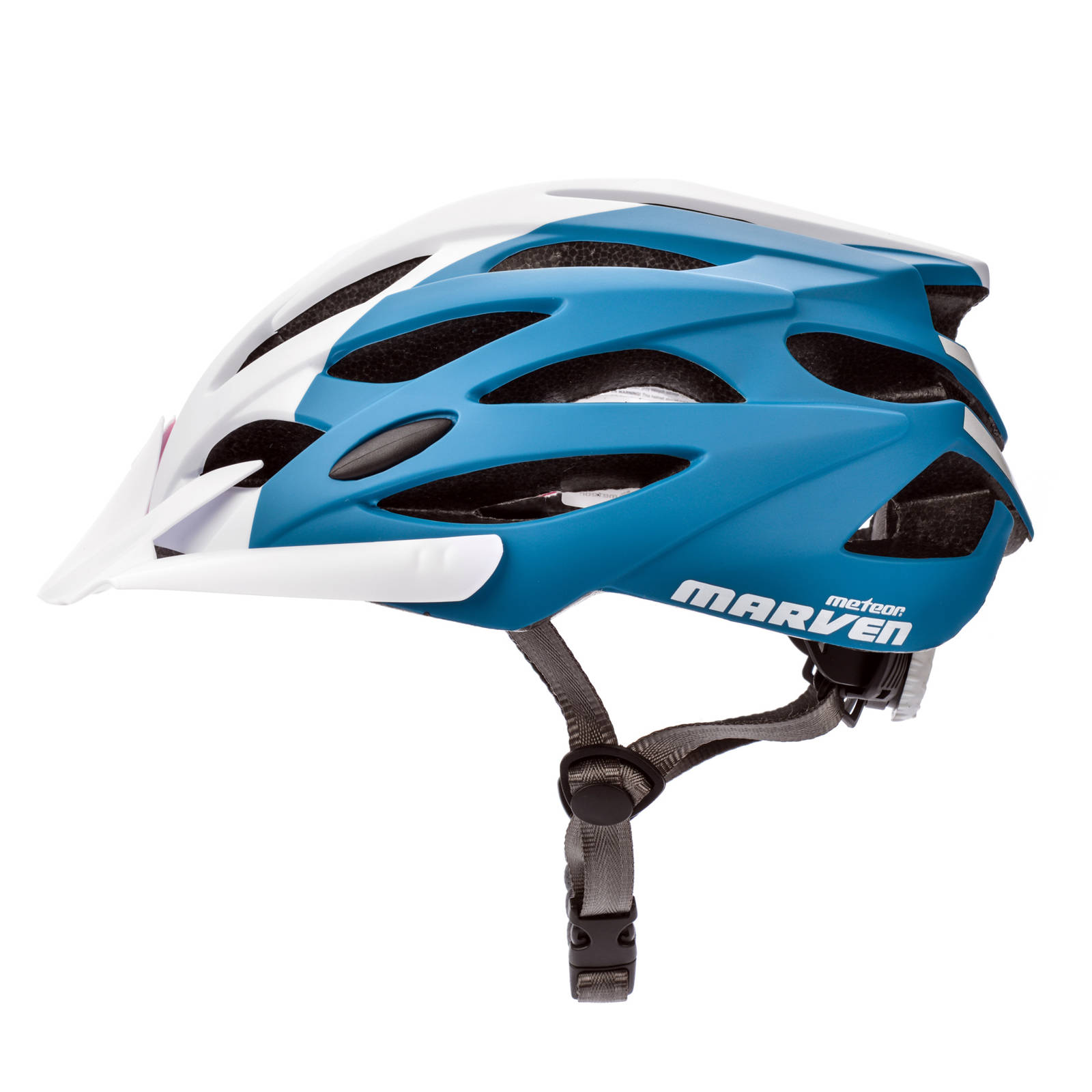 Kask rowerowy Meteor Marven M 55-58cm różowy/biały/morski M | ART ...