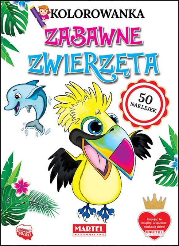 Kolorowanka Zabawne Zwierzęta z naklejkami 330986 | ZABAWKI ...