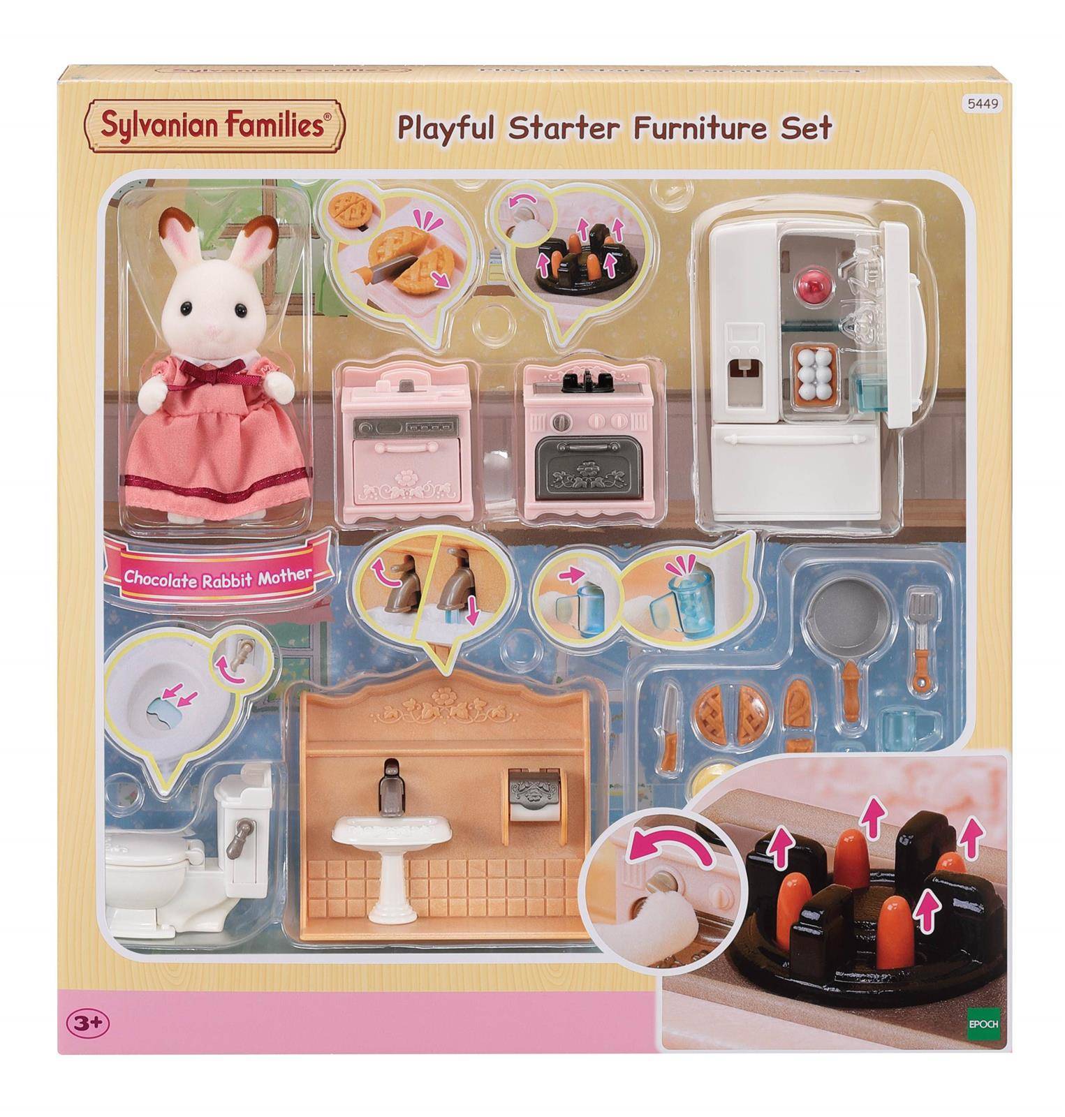 Sylvanian Families 5449 Kompletny zestaw urzadzeń domowych | ZABAWKI ...