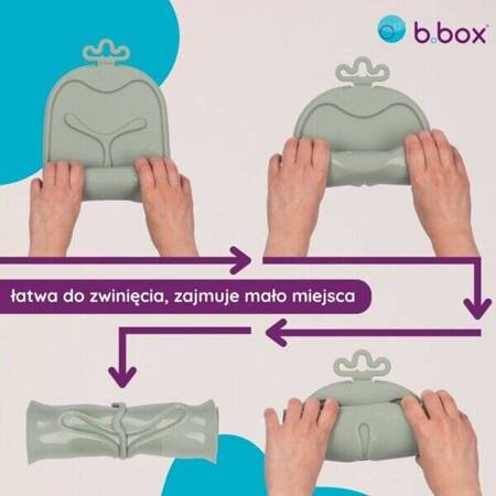 B.Box roll + go Zwijana mata BLW do nauki samodzielnego jedzenia dla dzieci szałwia 002185