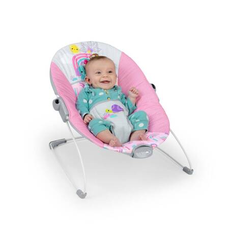 BRIGHT STARTS Leżaczek z wibracjąi Pink Paradise™ 0m+ do 9 kg 167322