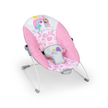 BRIGHT STARTS Leżaczek z wibracjąi Pink Paradise™ 0m+ do 9 kg 167322