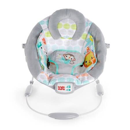 BRIGHT STARTS Leżaczek z wibracjami i muzyką Whimsical Wild™ 0m+ do 9kg 118058