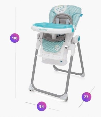 Baby design krzesełko do karmienia lolly 07 grey