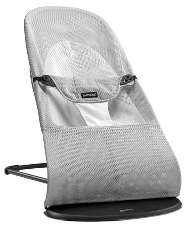 Babybjorn leżaczek balance soft mesh srebny/biały 050298