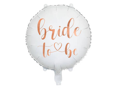 Balon foliowy Bride to be 45cm biały 005303