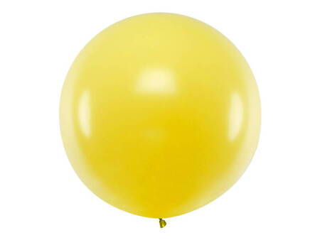 Balon okrągły 1m Pastel Yellow 746947