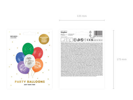 Balony 30 cm Happy Birthday To You A'6 mix 199200