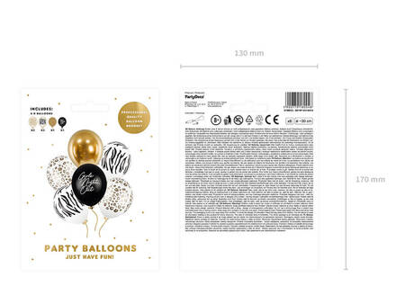 Balony 30cm Girls Night Out mix 6szt 180048