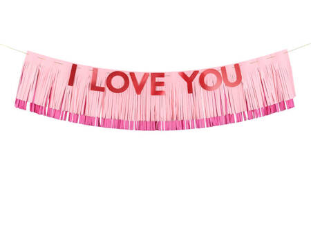 Baner I Love You 150x13cm mix 012035