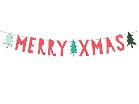 Baner merry xmas, 12x120cm