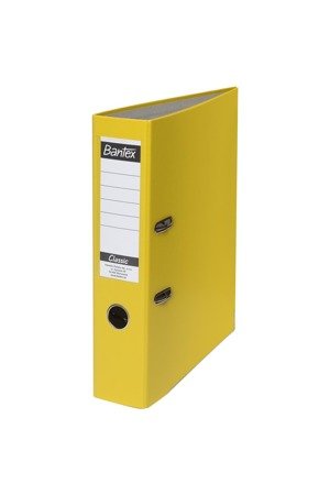 Bantex budget classic segregator a4 - dźwigniowy - grzbiet 5cm - folia polipropylenowa - wyklejka papierowa -  żółty