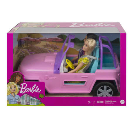 Barbie GVK02 Auto terenowe z 2 lalkami 928051
