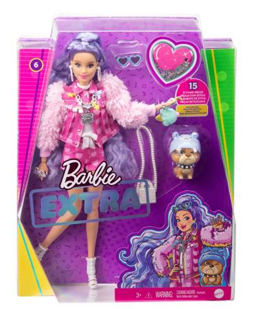 Barbie GXF08 Extra Moda Lalka filotowe włosy 954999