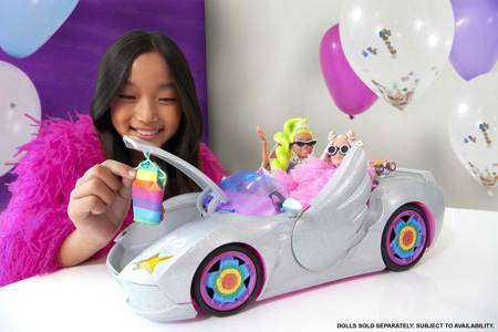 Barbie HDJ47 Extra kabriolet + akcesoria 024469