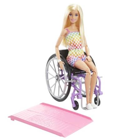 Barbie HJT13 Lalka na wózku inwalidzkim 094127