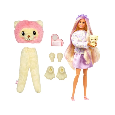Barbie HKR02/HKR06 Cutie Reveal lew zwierzątko 106905