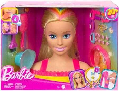 Barbie HMD78 Głowa do stylizacji Neonowa blond włosy 125227