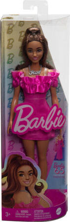 Barbie HRH15/FBR37 Lalka Fashionistas różowa sukienka 176724