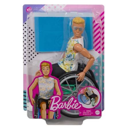 Barbie Ken na wózku inwalidzkim