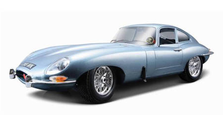 Bburago 1:18 Jaguar Coupe 1961 Silver Blue 120444