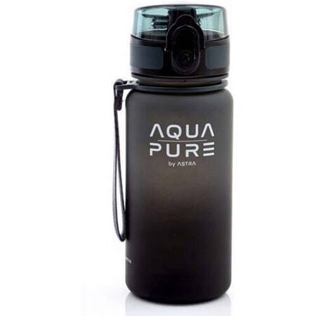 Bidon AQUA PURE by ASTRA 400ml grey/black 201207