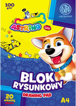 Blok rysunkowy ASTRAPAP A4 100g 20 ark "Astrino" 161242