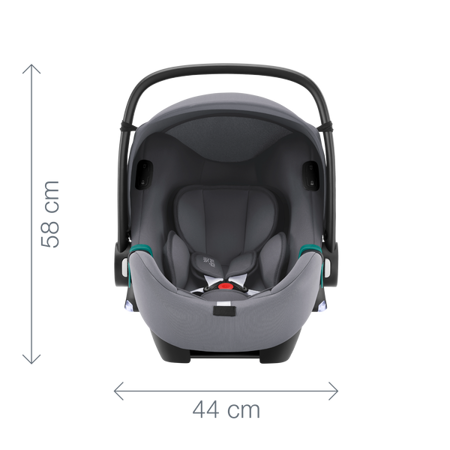 Britax Romer Baby Safe iSense i-Size Fotelik Samochodowy 0-13kg + Baza Flex iSENSE Frost Grey