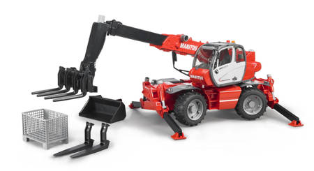 Bruder 02129 manitou teleskopowy mrt2150 z akcesoriami 021290