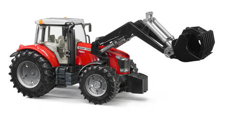 Bruder 03047 traktor massey ferguson 7600 z ładowarką czołową 030476